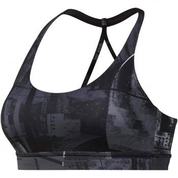 Reebok Wor Mnshft Tribackbra-Pad Top, Mujer, Negro, L