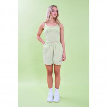 Kaiia Logo Sweat Shorts Light Green