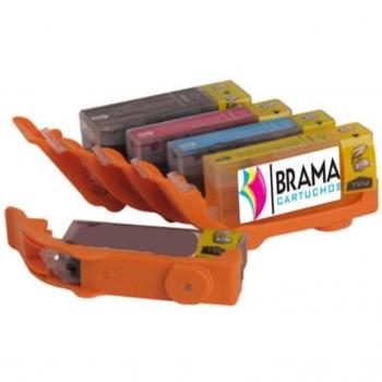 5 X Cartuchos Comestibles compatibles con Canon PGI-570XL Y CLi-571XL. Un cartucho de cada color Pgi 570 Negro, Cli 571 Negro, Cli 571 Cian, Cli 571 Magenta y Cli 571 Amarillo. Revisar compatibilidades antes de comprar