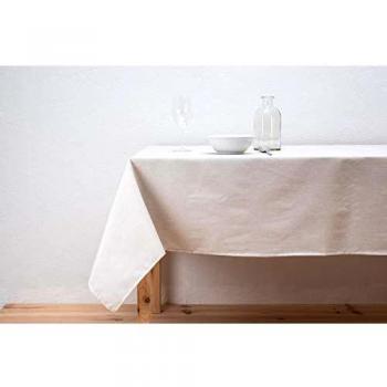 BOHEME Mantel Liso Color Natural Antimanchas 140x140 cm