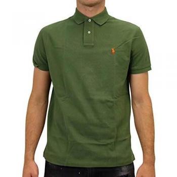 Polo RALPH LAUREN Custom Slim FIT Verde S Verde