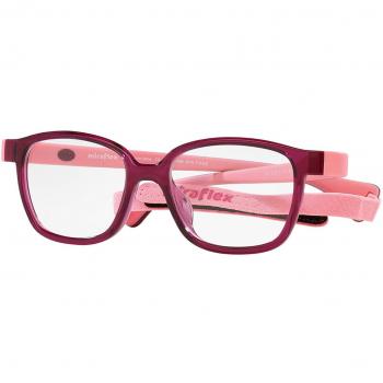 Miraflex MF4002 Kids L123 Red Eyeglasses Size 46 - Frame Only - Blue Light Block Available