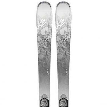 K2 - Pack esquí luvit 76 + fijaciones ERP 10 TL Compact quikclik gris mujer - mujer - gris, gris, 149 cm