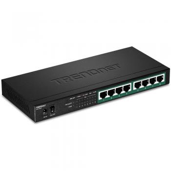 Trendnet TPE-TG83 Unmanaged Gigabit Ethernet Network Switch with Power over Ethernet (PoE) - Black