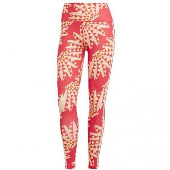 Mallas Adidas x Farm Rio 7/8 Corte Alto Roja para Mujer