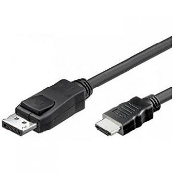 Adaptador de cable de vídeo DisplayPort a HDMI 1 m Negro
