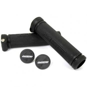 MSC Bikes GRIP03 - Puños de Ciclismo Unisex, Color Negro, 130 mm