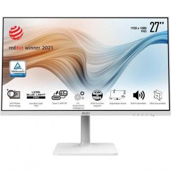 MSI Modern MD272PW 27 Full HD IPS LED Monitor with USB-C, HDMI, Multimedia Audio, and White Color