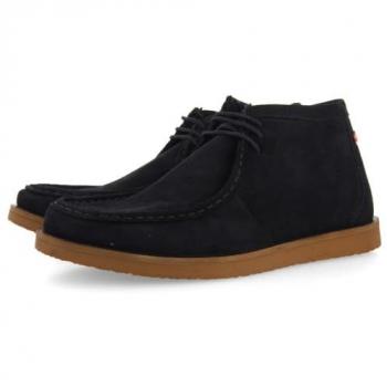 Botines de hombre estilo wallabee Boylston en piel color marino de Gioseppo