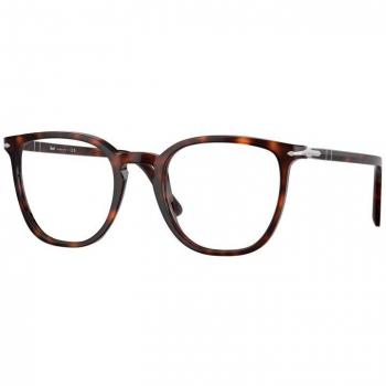 Persol PO3338V 24 Men's Eyeglasses Tortoiseshell Size 52 - Frame Only - Blue Light Block Available