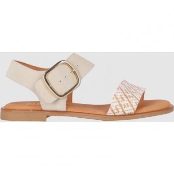 Sandalias Chika10 Musaka 03 beige con cierre de hebilla y diseño elegante