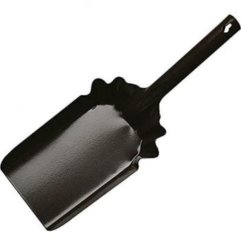 Amig - Recogedor Manual de Pala Mod.1 Metálico de Acero Acabado en Marrón | Resistente y Duradero Perfecto para Limpieza de Polvo, Basura, Ceniza u Hojas | Medidas: 145 x 100 mm