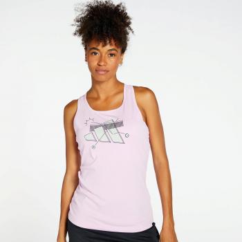 Adidas Cat Graphic Camiseta De Tirantes Mujeres - Lila