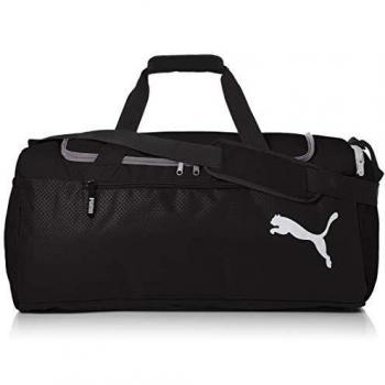 (puma Fundamentals Sports Bag M, Bolso Unisex Adulto, Gris Black), Talla Única