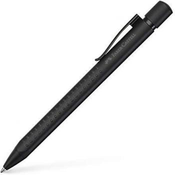 Faber-Castell bolígrafo grip edition xb all black recargable negro -5u- 144172