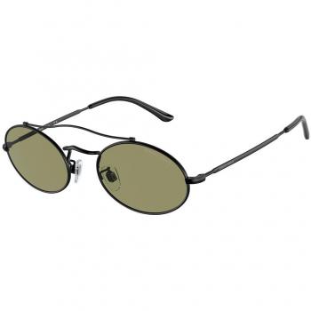Giorgio Armani Matte Black/Green Sunglasses AR 115Sm, Male, Size: 51 MM