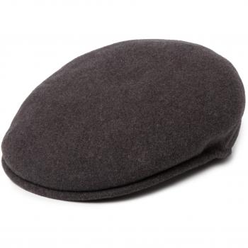 Kangol 504 Unisex Wool Flat Cap - Anthracite - Size L (58-59 cm)
