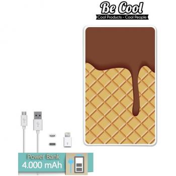 Becool® - Batería Externa Power Bank 4000 mah + Gratis 1 cable USB-MicroUsb