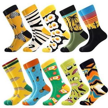 BISOUSOX Calcetines Estampados Hombre,Hombres Ocasionales Calcetines Divertidos Impresos de Algodón de Pintura Famosa de Arte Calcetines,Calcetines de Colores de moda