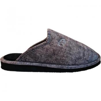Zapatilla Casa Amoros REANE Destalonada con Logo Bordado, Cómoda y Suela Antideslizante para Hombre GALIANA en color Gris