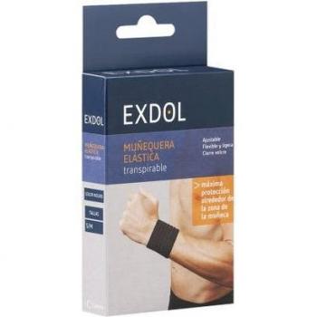 Exdol Muñequera Ajustable Elástica - 2 Paquetes de 1 Unidad