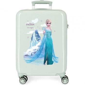 Maleta de cabina Disney Arendelle is magic rígida 55 cm verde