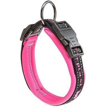 Collar Acolchado para Perro Ferplast Sport Dog Rosa 25mm - Talla 45-55 cm