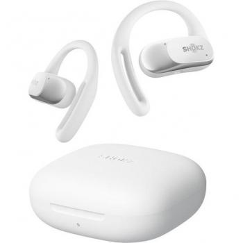 SHOKZ OpenFit Air Wireless Headset - White, Open-Ear Design, Bluetooth Connectivity, Suitable for Calls, Music, Sports, and Everyday Use