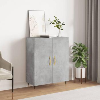 Armario de hormigón gris 69,5x34x90 cm de madera multicapa