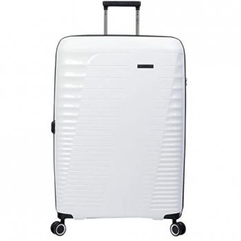 TOTTO - Maleta Rígida Grande Traveler L - Blanco, 51.5 x 76.5 x 35.5 cm, Capacidad 139 L, Expandible, Ruedas 360º, Manija Telesc