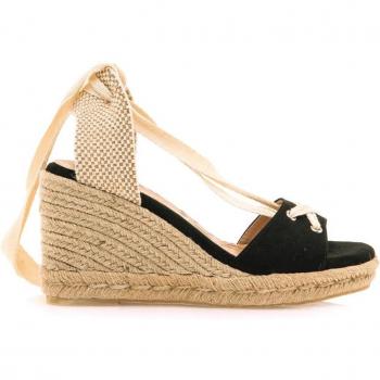 Sandalias de cuña Mustang Louisa S negro