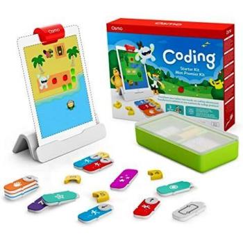 Osmo Coding Starter Kit 3 Juegos prácticos de Aprendizaje-Edades 5-10 + -Aprende a codificar, Conceptos básicos Rompecabezas de codificación-Base para iPad incluida