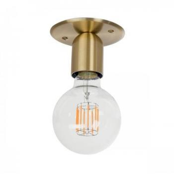 Lámpara de techo REGAL en metal y lacado, diámetro 10,3 cm, forma de globo, acabado en latón, casquillo E27