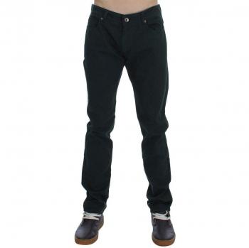 Ermanno Scervino Green Cotton Denim Stretch Straight Fit Jeans W34