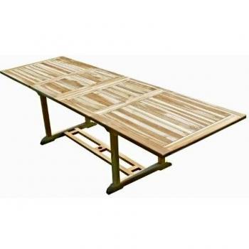 Mesa de jardín de madera de teca Batan para 10/12 personas