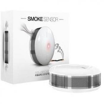Fibaro FGSD-002 Sensor de Humo Óptico Inalámbrico, Alcance 50m, Color Blanco