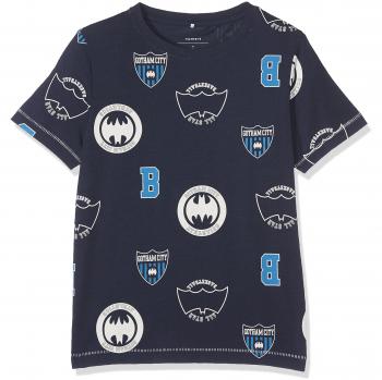 NAME IT Nitbatman Ib Ss Top Nmt Wab, Camiseta para Niños, Azul