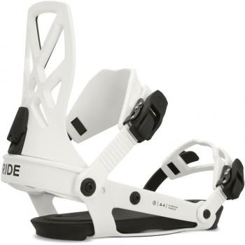 Ride A4 White M - Fijaciones de snowboard, modelo A-4, color blanco, para hombre