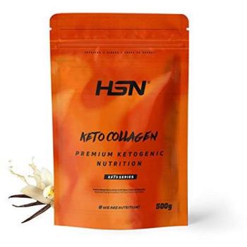 Colágeno Hidrolizado Bovino Keto en Polvo Sabor Vainilla 500g | 25 Porciones | Edulcorado con Stevia | Sin Gluten, Sin Lactosa, No-GMO