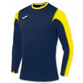 Joma 100147.309 - Camiseta de equipación de manga larga para mujer, color azul marino / amarillo, talla XS