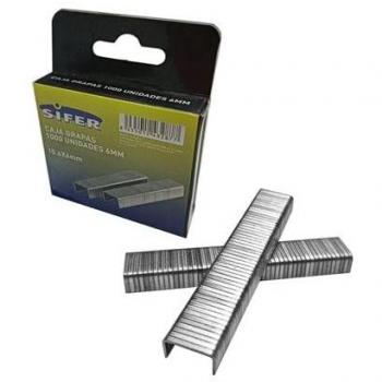 Grapas Galvanizadas Nº 6 - 10.6x6 mm - Caja de 1000 Unidades