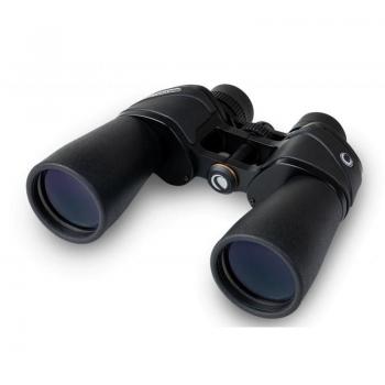 Celestron Ultima 10x50 Porro Binocular, 10x magnification, 50mm objective lens, 18mm eye relief, Bak-4 prism type, multicoated optics, waterproof design, black color