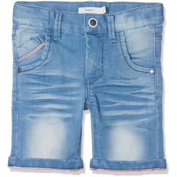 NAME IT Nkmsofus Dnmtravis 1003 Long Shorts Noos, Pantalones Cortos para Niños, Azul