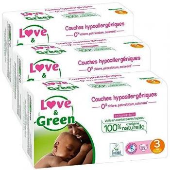 Love & Green - Pañales ecologicos, talla 4+