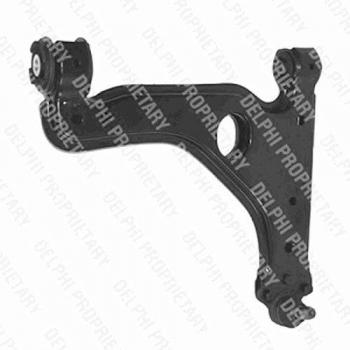 Brazo de control DELPHI TC827 - Suspensión de las ruedas, Eje delantero, Derecha, Frente