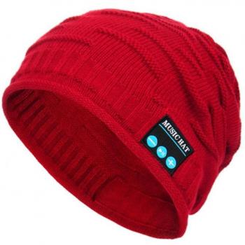 Gorro de punto cálido inalámbrico con Bluetooth y manos libres para música, ideal para invierno y deportes al aire libre