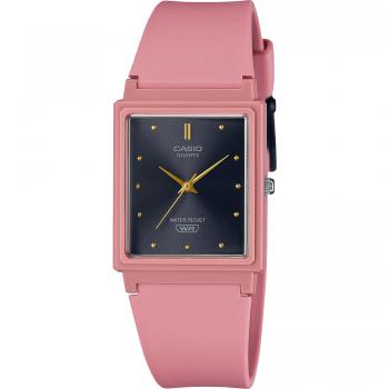 Casio Women's Pink Square Analog Watch MQ-38UC-4AER with Plastic Case