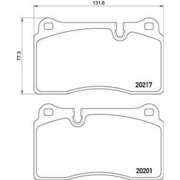 Pastillas de freno BREMBO P 02 002