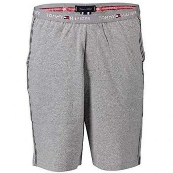 Tommy Hilfiger Jersey Short Pantalones de Pijama, Gris, Large