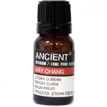 Aceite Esencial May Chang 10ml - Aceite esencial de may chang, capacidad de 10 ml, aroma cítrico y fresco, propiedades aromaterapéuticas, ideal para difusores y masajes